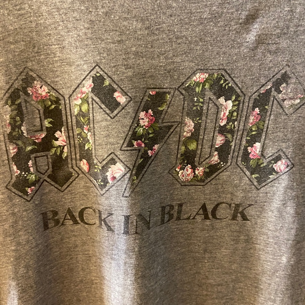 AC DC Back in Black PJ dress medium